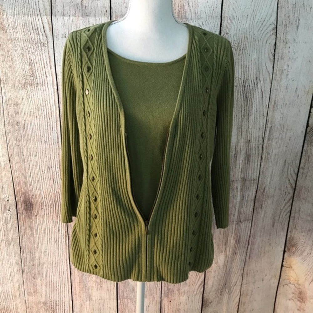 RQT Petite‎ Green Sweater set / one piece (M)